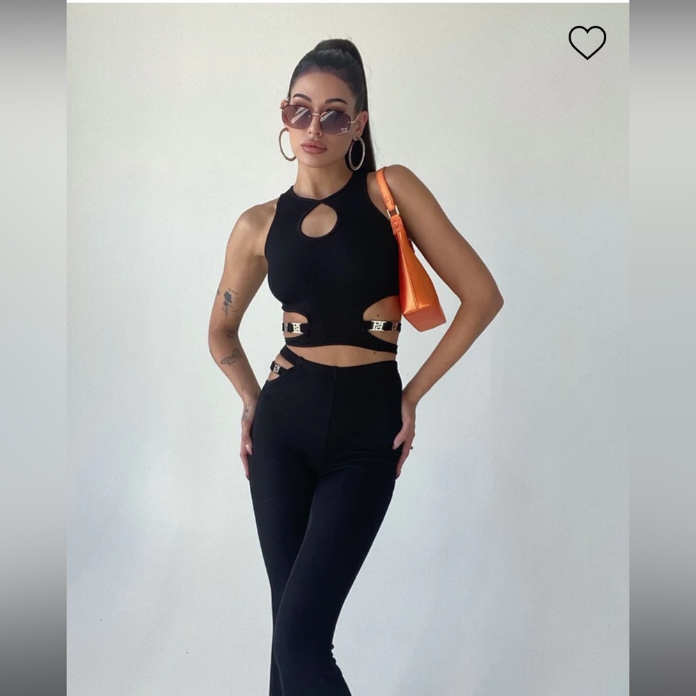 Princess Polly Paige Set- Black